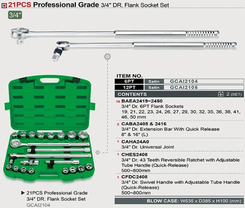 TOPTUL GCAI2104 Tool kit
