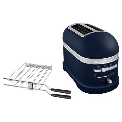 KITCHENAID Toaster "5KMT2204EIB Ink Blue", blau (ink blau), B:18cm H:22,5cm T:33cm, Toaster, mit Sandwichzange