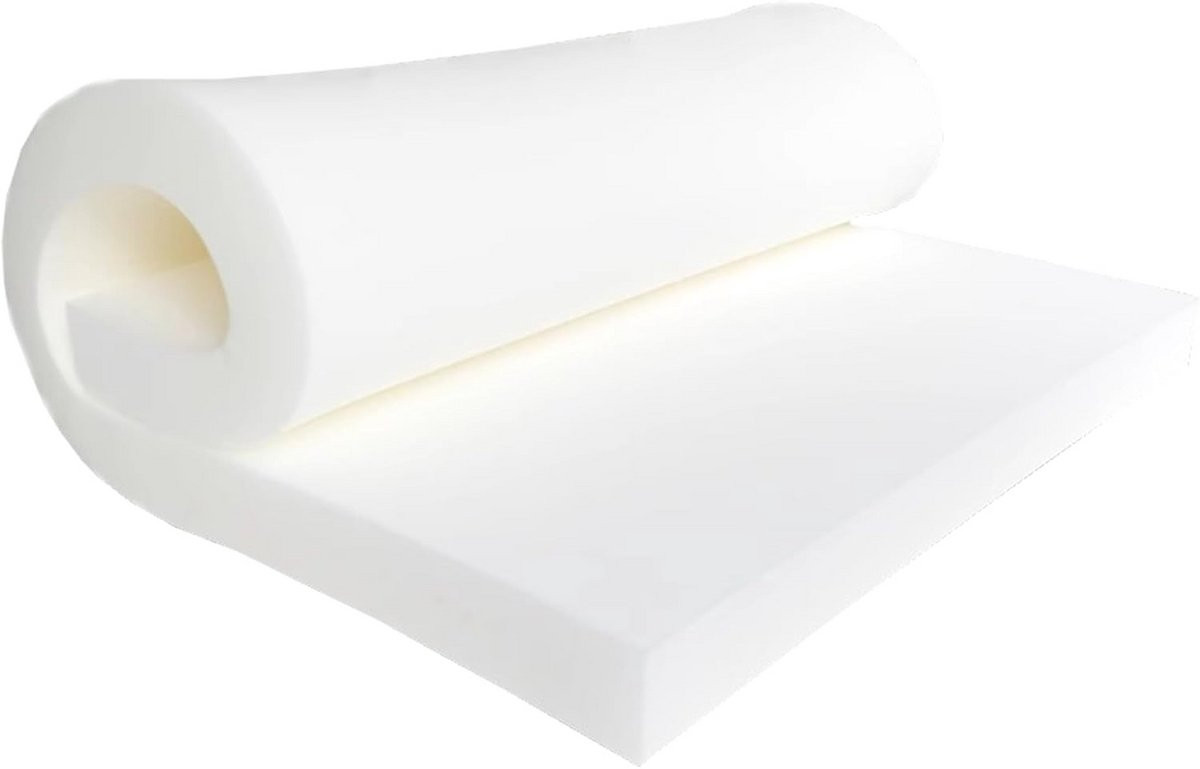 Wit Schuimkussen met Hoge Dichtheid voor Meubels Opknappen, 90 x 45 cm