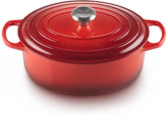 Le Creuset Signature Cerise Cast Iron 29cm Oval Casserole
