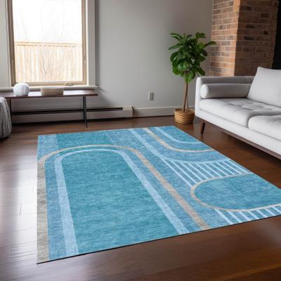 Addison Rugs Machine Washable Indoor/ Outdoor Chantille Mid Century Modern Rug