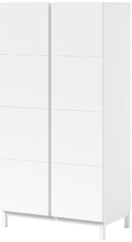 Pharao24.de Kinderschrank Schrank Kinderzimmer in Weiß 99 cm breit