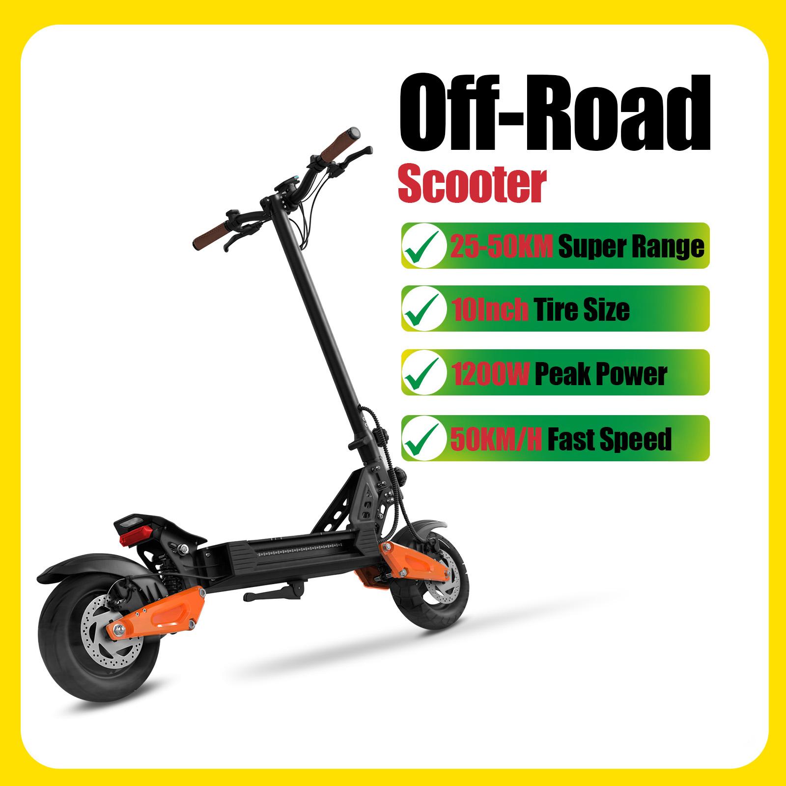 AOVOPRO Offroad-Elektroroller 1200W Hochleistungs-APP-Controller Smart-Elektroroller 13,5AH ca. 50KM Lange Reichweite Elektro-Kickscooter für Erwachsene