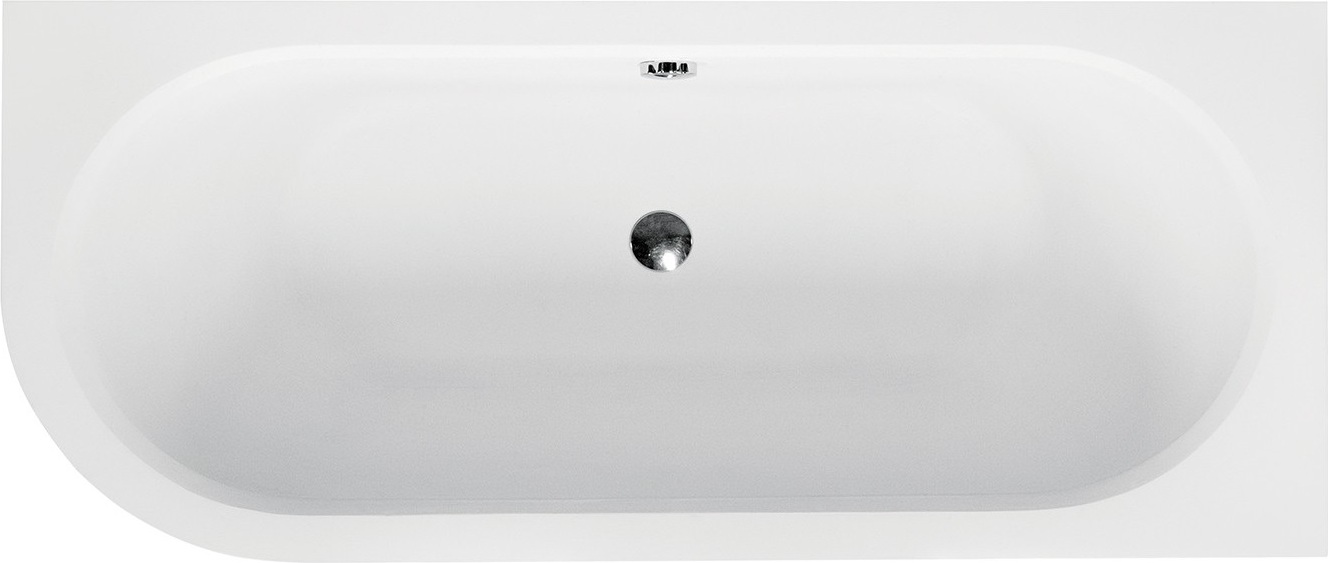 Aqua For You | Besco Avita Badewanne - 180x80cm - Asymmetrisch Rechts - Mit Füßen - Inkl. Syfon