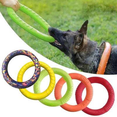 Inspired Finds Floating EVA Dog Flying Disc Ring Interactive Training & Chew Toy For Dogs orange 7.09in