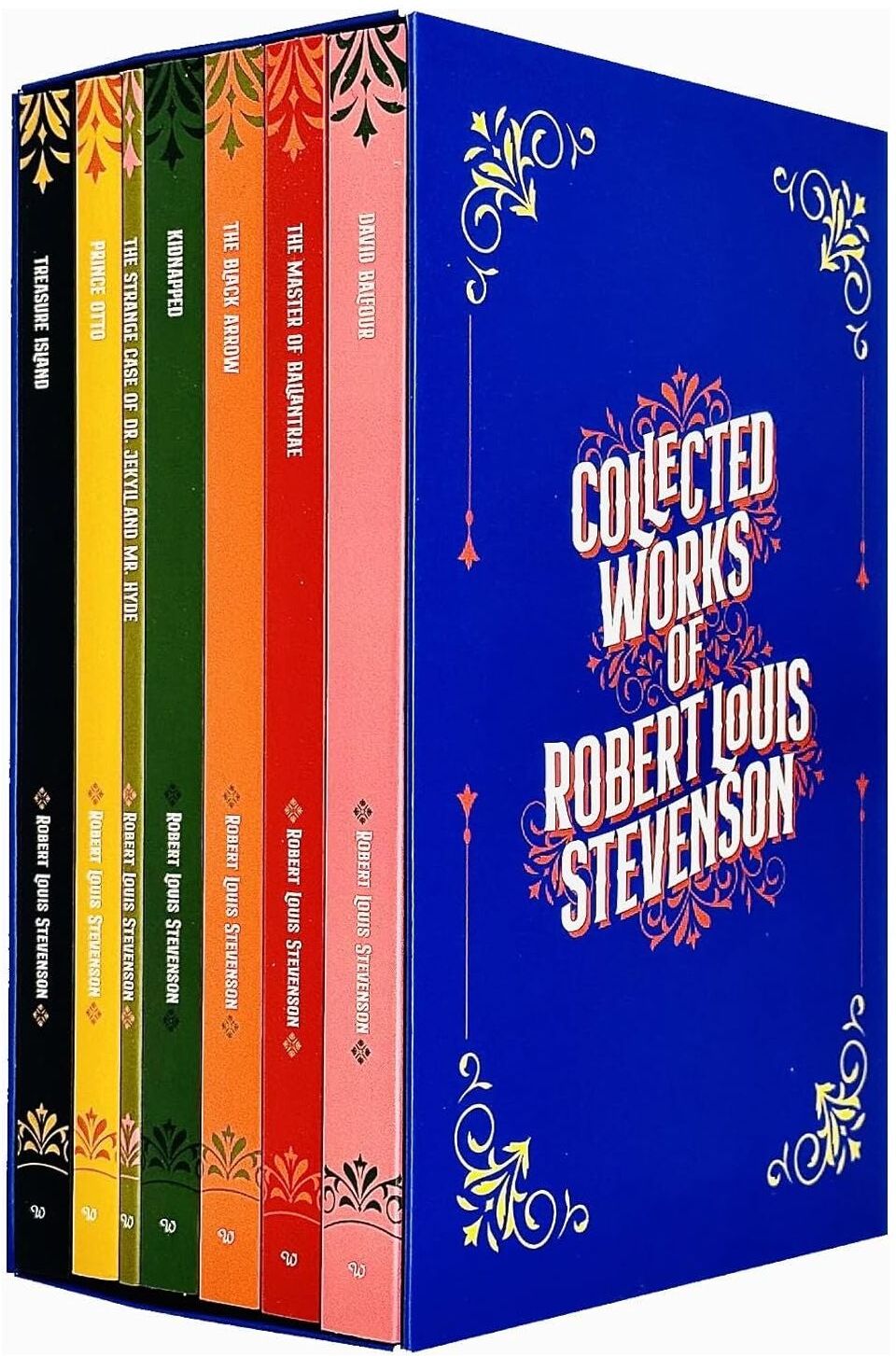Classic Editions Robert Louis Stevenson 7 Book Collection Boxed Set   Treasure Island, Kidnapped, Dr. Jekyll & Mr. Hyde & More   Classic Adventure & Literary Fiction