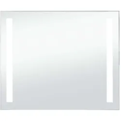 vidaXL, Spiegelschrank, Badezimmer-Wandspiegel mit LED 80 x 60 cm