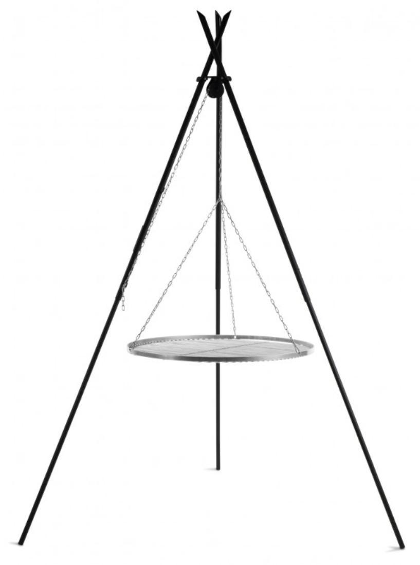 Schwenkgrill "TIPI" 210 cm - Grillrost aus Edelstahl 70 cm