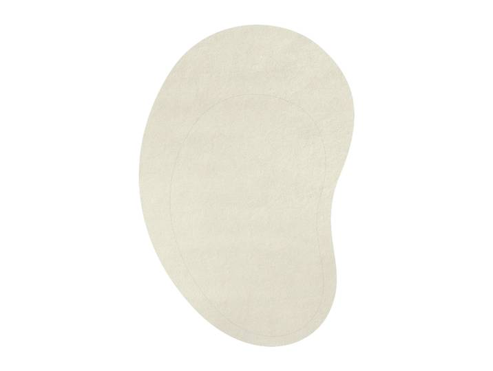 Layered Residue Wollteppich 180 x 270cm Bone White