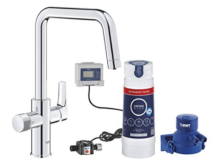 GROHE Blue Pure 2022, Starter Kit, Wasserfiltersystem mit Ultrasafe Filter