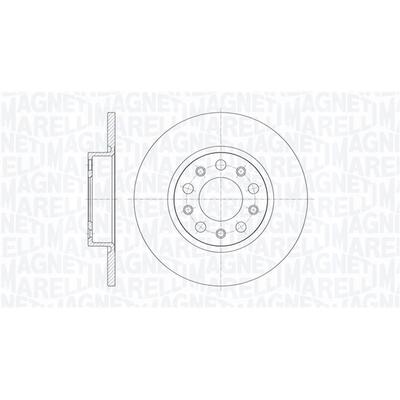 MAGNETI MARELLI Bremsscheibe 361302040287 278mm 12mm für ALFA ROMEO JEEP Fiat (GAC FCA) Chrysler