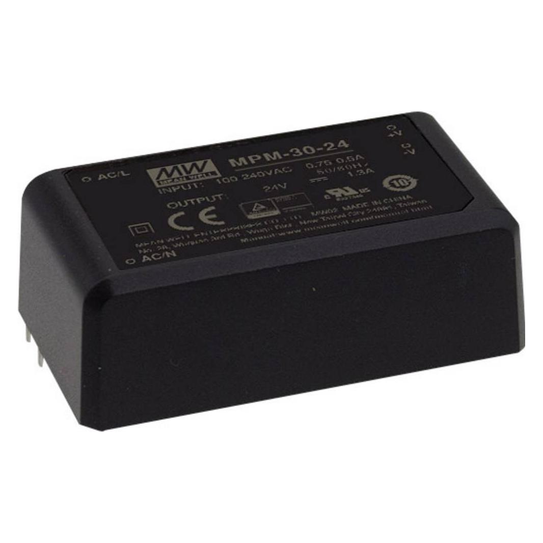MeanWell Wandler, Leiterplattenmontage 30W 12V 2.5A (MPM-30-12ST)