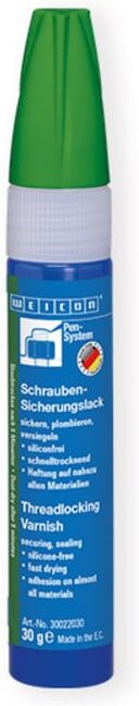 WEICON Schraubensicherungslack, Plombierlack, 30 g, grün (RAL 6010) (30022030)