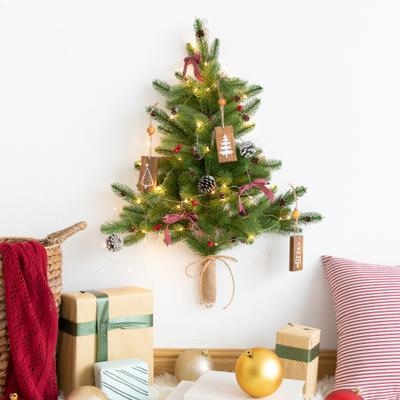 Discount Dollar Deals Creative DIY Wall Christmas Tree, LED Light String Decor, Small Door Hanging Christmas Decoration, Home Scene Layout large Tree B