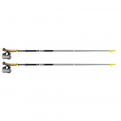 Leki - Speed Pacer Vario - Nordic Walking Stöcke Länge 120-130 cm grau/gelb