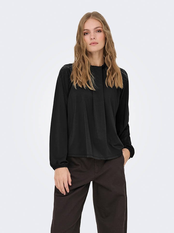 JDY Bluse in Schwarz - S