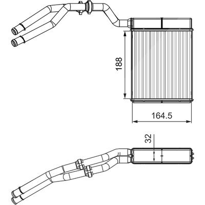 Valeo Wärmetauscher, Innenraumheizung [Hersteller-Nr. 811515] für Ford
