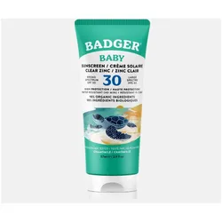 Badger Sonnencreme Baby LSF30 ohne Duft 87 ml