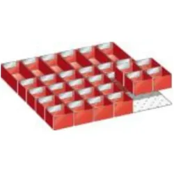 Lista, Zubehör Lagereinrichtung, Einteilungs-Set für Schubladenmasse 459 x 459 mm