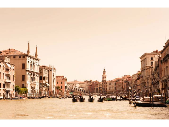 Papermoon VENEDIG-INSEL ALT STADT RETRO VINTAGE MEER STRAND KANAL