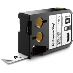 DYMO® Original XTL Schriftband, - schwarz auf weiss -, für XTL 300/500, farbiges Vinyl, endlos
