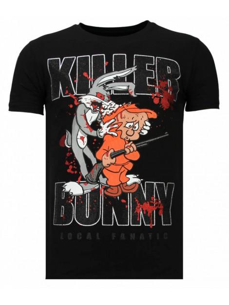 Local Fanatic Killer bunny rhinestone t-shirt