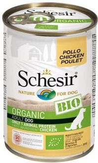 Schesir Comida Úmida Bio Para Cães Frango 1 Lata de 400g
