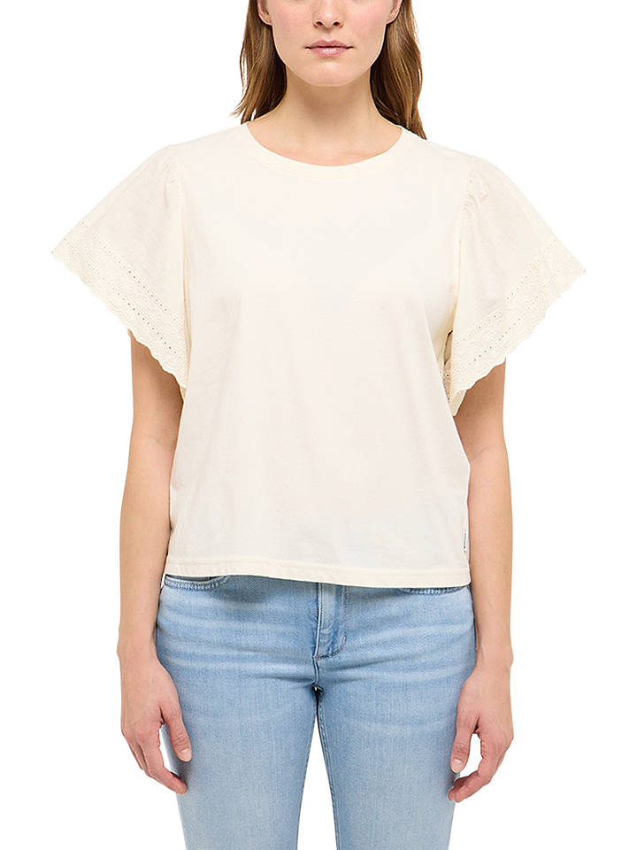 Mustang Bluse "Lima" in Creme - L