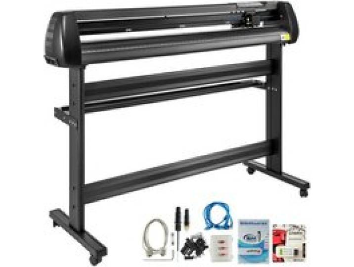 VEVOR Plotter de Découpe Vinyle 1350 mm, Traceur de Coupe LED, Positionnement Précis, Logiciels Supportant Systèmes Windows, Force et Vitesse Réglables, pour Fabrication d'Étiquettes de Signalisation