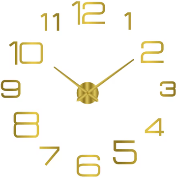 Inspire Picks Modern 3D DIY Wall Clock Large Acrylic Mirror Sticker Quartz Decors 011g
