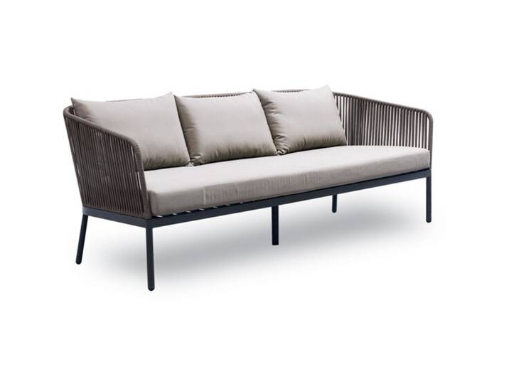 Gartenlounge Solei Anthrazit Aluminium 3 B 218 T 85 cm