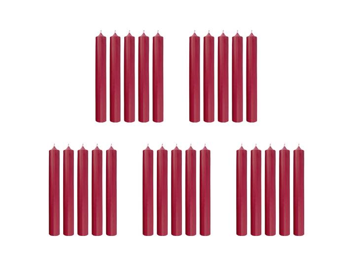 home24 Dinerkaars RAINBOW set van 25 18cm bordeauxrood