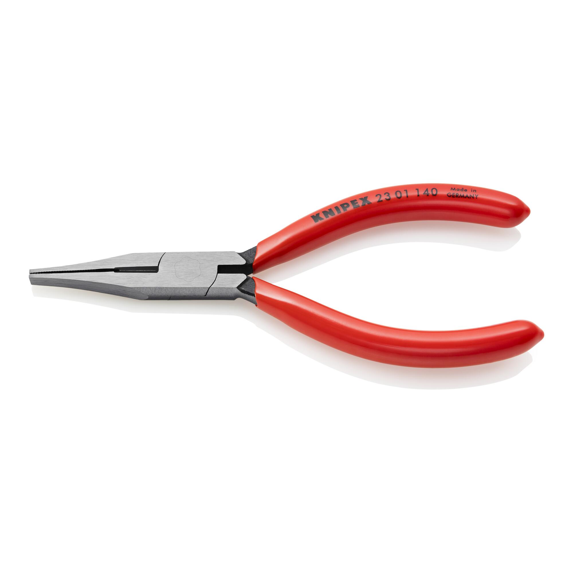 KNIPEX 23 01 140 Flachzange mit Schneide (Feinmechanikerzange) 140 mm)