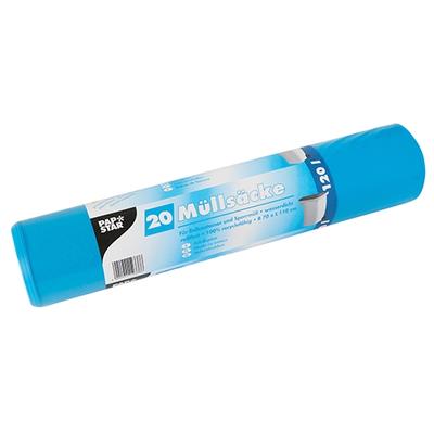 Starpak 20 Müllsäcke, LDPE 120 l 110 cm x 70 cm blau