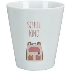 Krasilnikoff Happy Mug, Schulkind, Ø 8.8, Höhe 10 cm, 330 ml, Girl