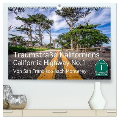 Traumstraße Kaliforniens - California Highway No.1 (hochwertiger Premium Wandkalender 2027 DIN A2 quer), Kunstdruck in Hochglanz