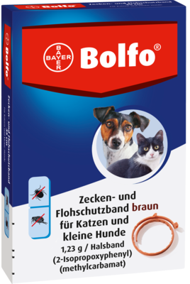 Elanco Deutschland GmbH BOLFO Flohschutzband braun f.kleine Hunde/Katzen 1 St 02756305
