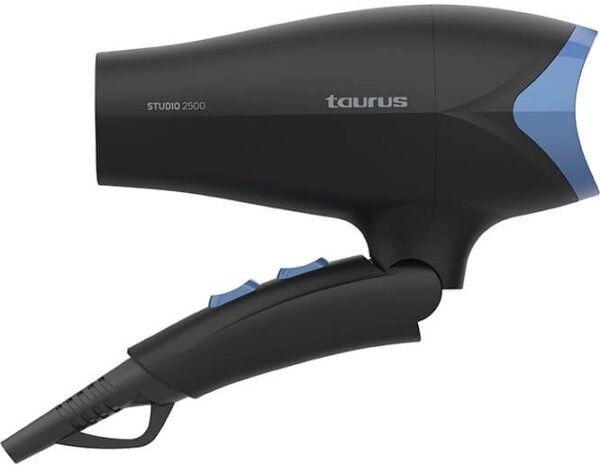 Taurus Studio 2500 Foldbar Hårtørrer, 2400w, Sort
