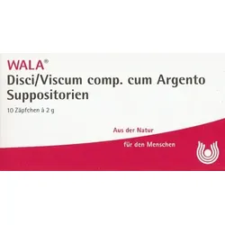 WALA Disci/ Viscum comp. cum Argento Suppositorien 10X2 g Suppositorien