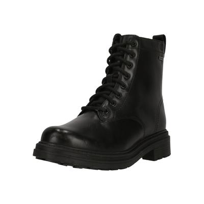 Stiefel CLARKS "Orinoco3", Damen, Gr. 36, schwarz, Leder, Schuhe Stiefel, mit wasserdichtem Leder