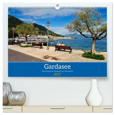 Gardasee - Die schönsten Momente am Gardasee (hochwertiger Premium Wandkalender 2027 DIN A2 quer), Kunstdruck in Hochglanz