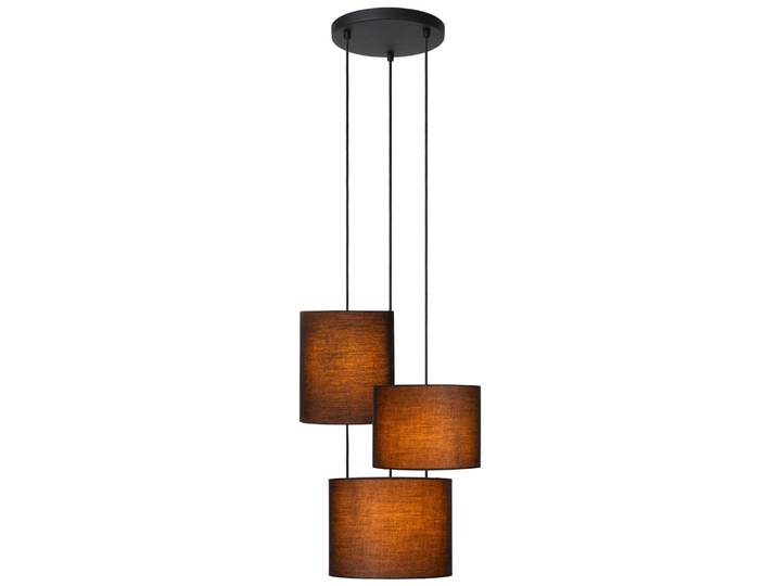 Suspension coton 3 lumières noir