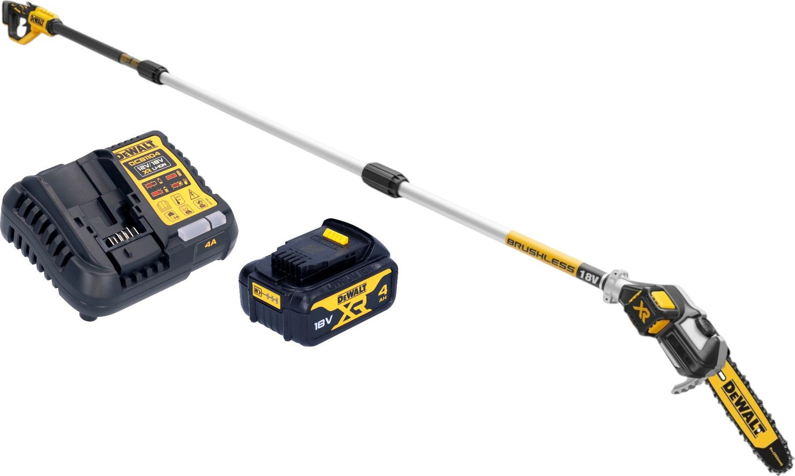 DeWalt DCMPS 567 M1 accu 18 V borstelloze machine met 1x 4.0 Ah accu en lader