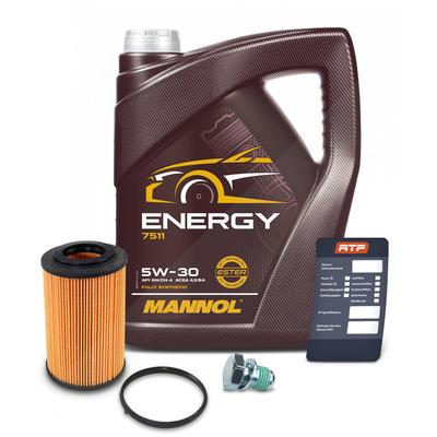 Bestprice Ölfilter + 5l 5W-30 Motoröl [Hersteller-Nr. 41846810] für Skoda, VW, Audi, Ktm, Seat