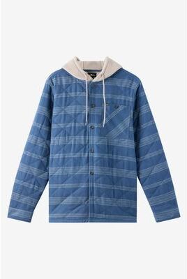 O'Neill s Ian Flannel Shirt in Deep Blue, Size Medium, Polyester