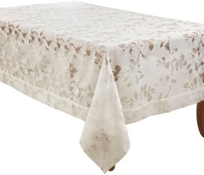 Saro Lifestyle Burnout Voile Vine Design Tablecloth