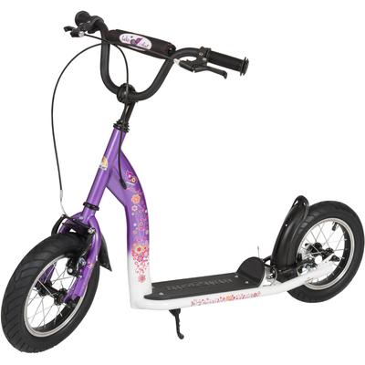 Scooter BIKESTAR, lila (violett, weiß), RollerB:51cm L:116cm, B:51cm L:116cm