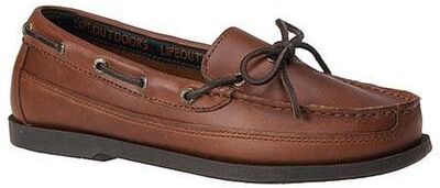 Life Outdoors Men's One-Eyelet Boat Shoe - 8 Brown Slip On E5