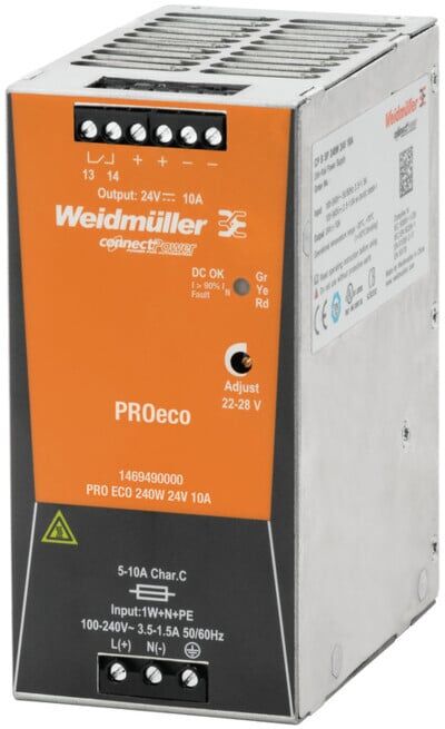 Weidmüller Alimentation à découpage PRO ECO 240W 24V 10A (6104392)