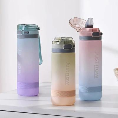 Inspired Living 600ml Water Bottle Portable Sports Shaker Bottle Cute Plastic Drink Bottle For Kids And Teens purple 500 Ml